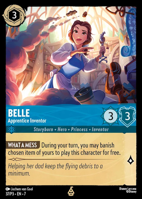 Belle - Apprentice Inventor #37 – Disney Lorcana Promo Cards