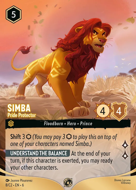 Simba - Pride Protector #8 – Disney Lorcana Promo Cards