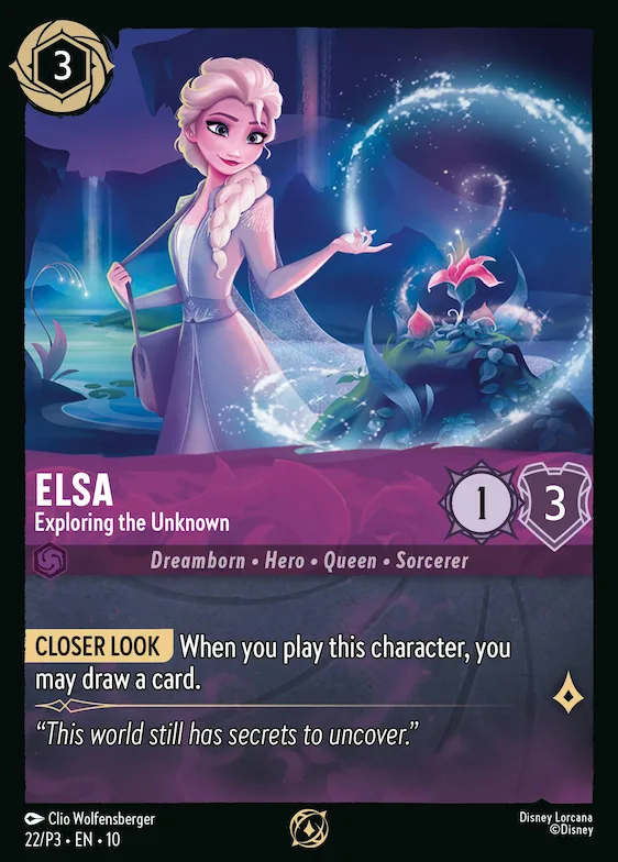 Elsa - Exploring the Unknown #22 – Disney Lorcana Promo Cards