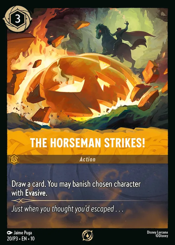 The Horseman Strikes! #20 – Disney Lorcana Promo Cards
