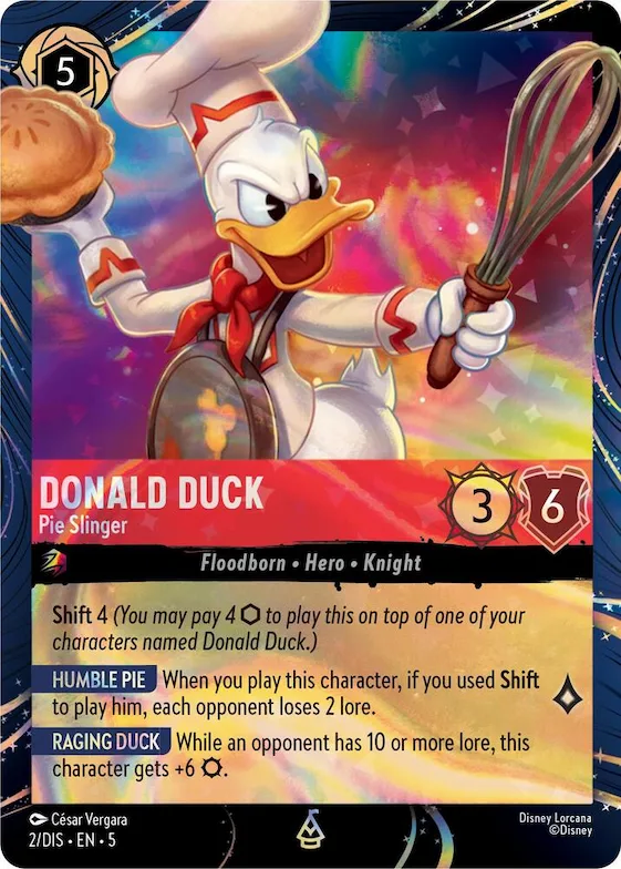 Donald Duck - Pie Slinger #2 – Disney Lorcana Promo Cards