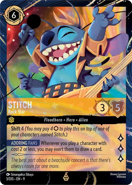 Stitch - Rock Star #3 – Disney Lorcana Promo Cards