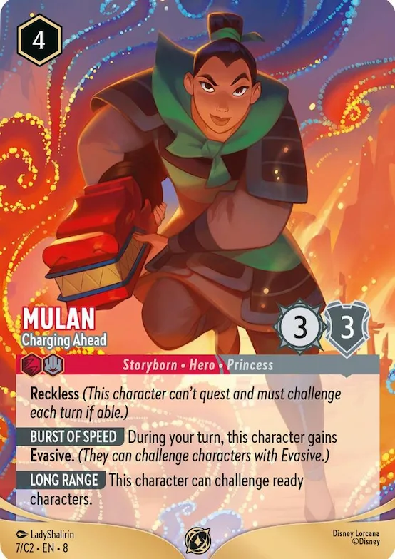Mulan - Charging Ahead #7 – Disney Lorcana Promo Cards