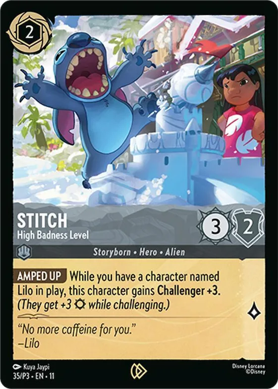 Stitch - High Badness Level #35 – Disney Lorcana Promo Cards