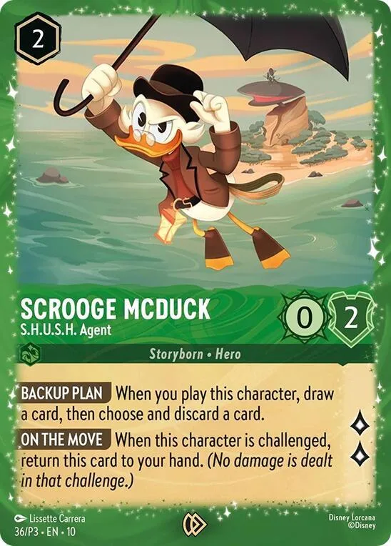Scrooge McDuck - S.H.U.S.H. Agent #36 – Disney Lorcana Promo Cards