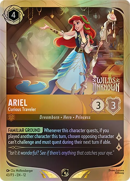 Ariel - Curious Traveler #43 – Disney Lorcana Promo Cards