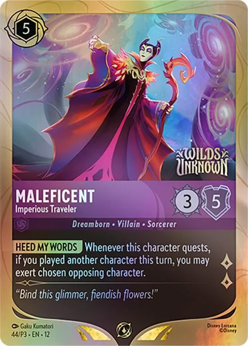 Maleficent - Imperious Traveler #44 – Disney Lorcana Promo Cards