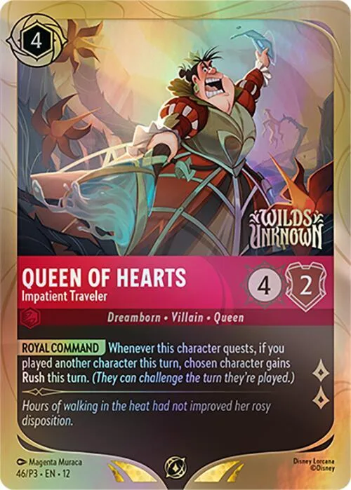 Queen of Hearts - Impatient Traveler #46 – Disney Lorcana Promo Cards
