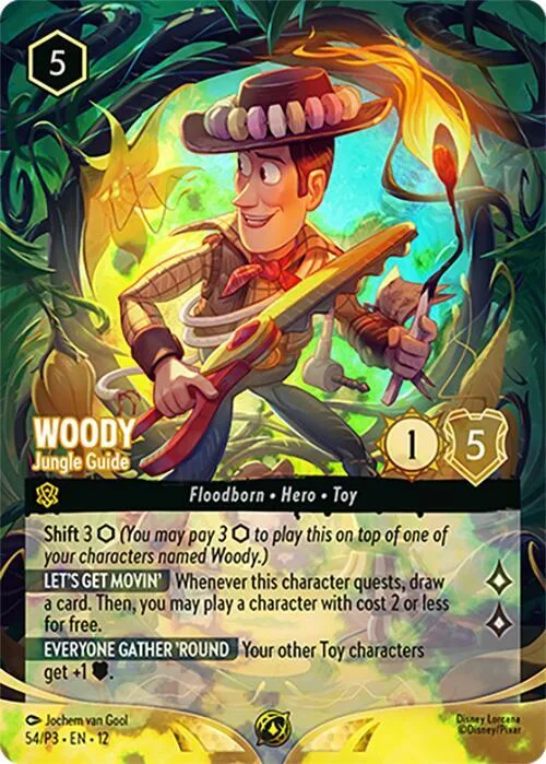 Woody - Jungle Guide (Store Championship) #54 – Disney Lorcana Promo Cards