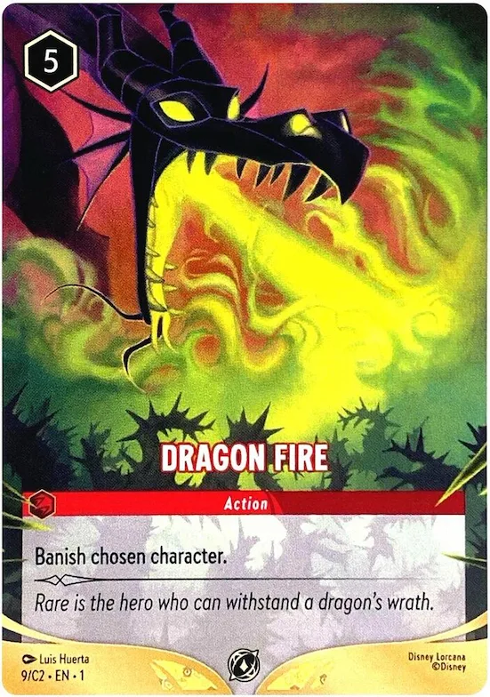 Dragon Fire (9/C2) #9 – Disney Lorcana Promo Cards