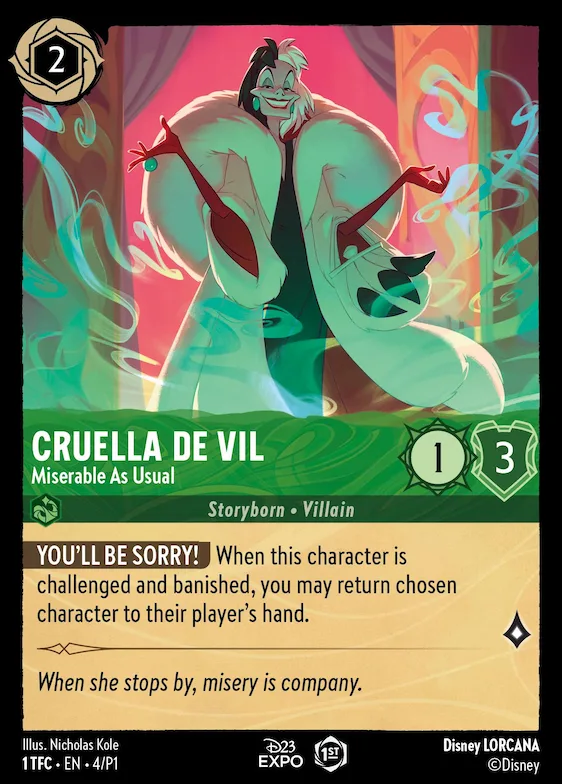 Cruella De Vil - Miserable As Usual #4 – D23 Promos