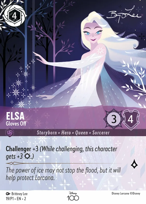 Elsa - Gloves Off (Alternate Art) #19 – Disney100 Promos