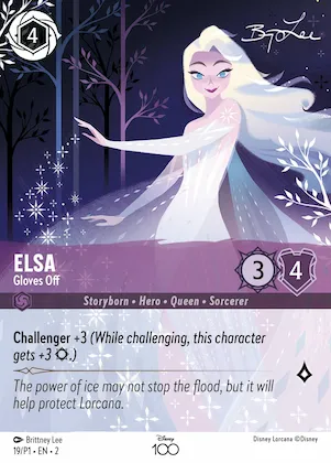Elsa - Gloves Off (Alternate Art) #19 – Disney100 Promos