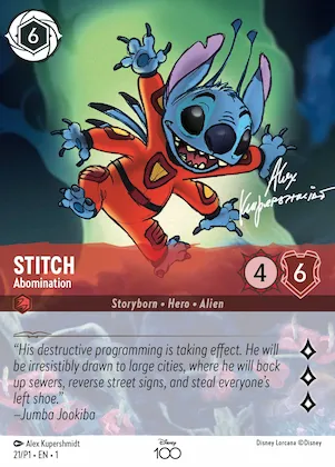 Stitch - Abomination (Alternate Art) #21 – Disney100 Promos