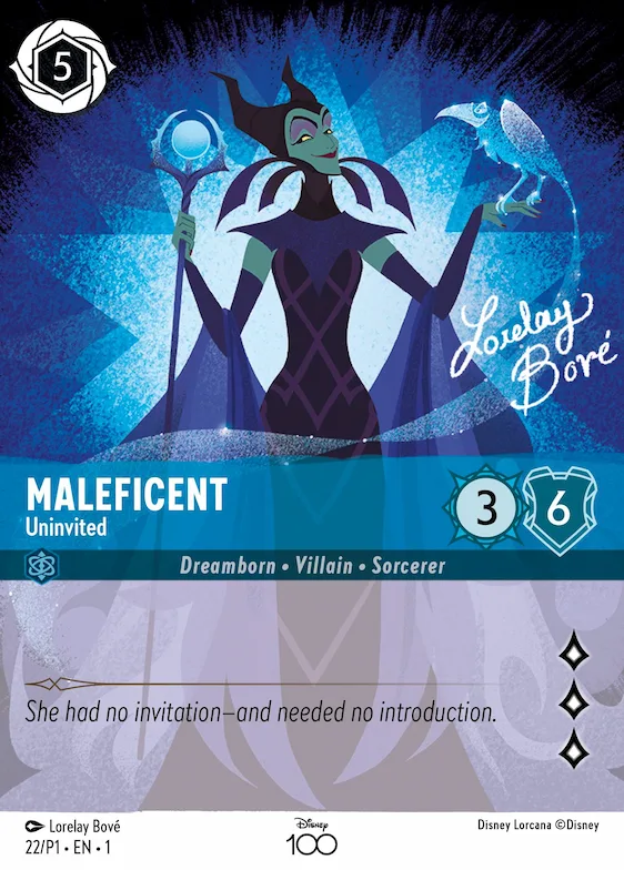 Maleficent - Uninvited (Alternate Art) #22 – Disney100 Promos