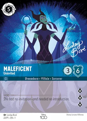 Maleficent - Uninvited (Alternate Art) #22 – Disney100 Promos