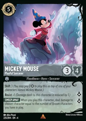 Mickey Mouse - Playful Sorcerer (225/204) #225 – Illumineer's Quest: Deep Trouble