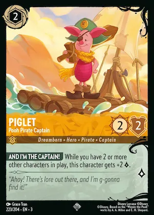Piglet - Pooh Pirate Captain (223/204) #223 – Illumineer's Quest: Deep Trouble