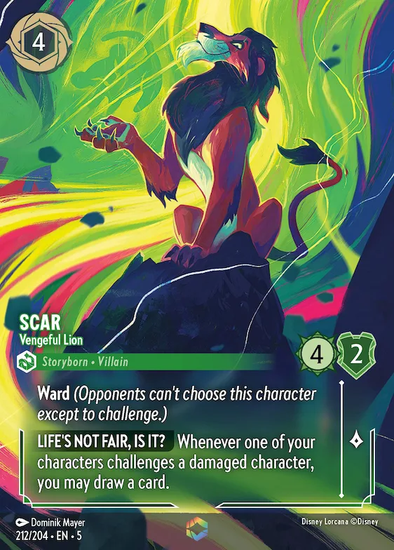 Scar - Vengeful Lion (Enchanted) #212 – Shimmering Skies