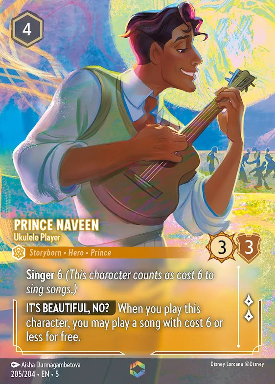 Prince Naveen - Joueur de ukulélé (Enchantée) 205 – Ciel Scintillant