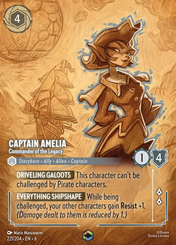 Captain Amelia - Commander of the Legacy (Enchanted) #221 – Azurite Sea