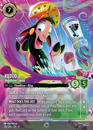 Kuzco - Impulsive Llama (Enchanted) #210 – Reign of Jafar