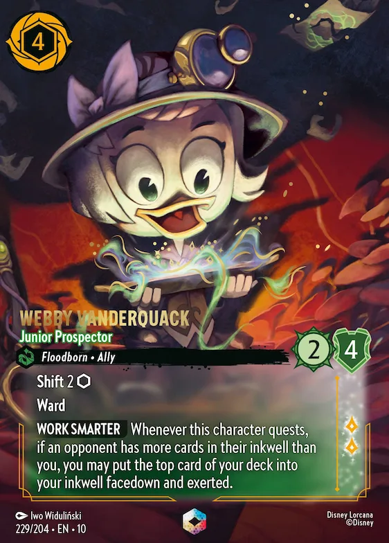 Webby Vanderquack - Junior Prospector (Enchanted) #229 – Whispers in the Well