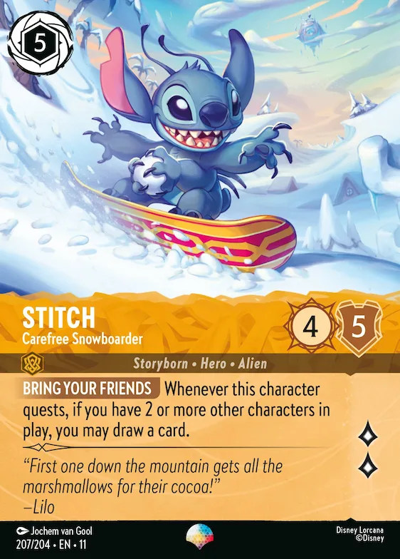 Stitch - Sorgloser Snowboarder (Episch) 207 – Winterzauber