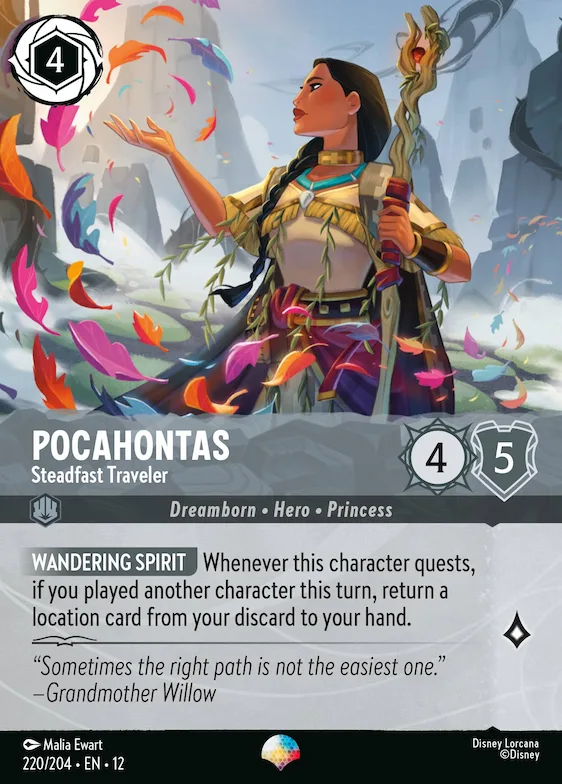 Pocahontas - Steadfast Traveler (Epic) #220 – Wilds Unknown