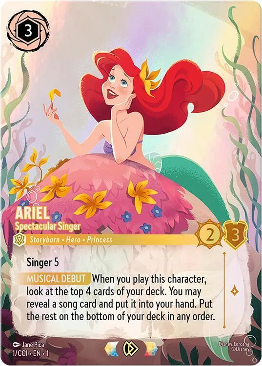 Ariel - Spectacular Singer #1 – Disney Lorcana Promo Cards