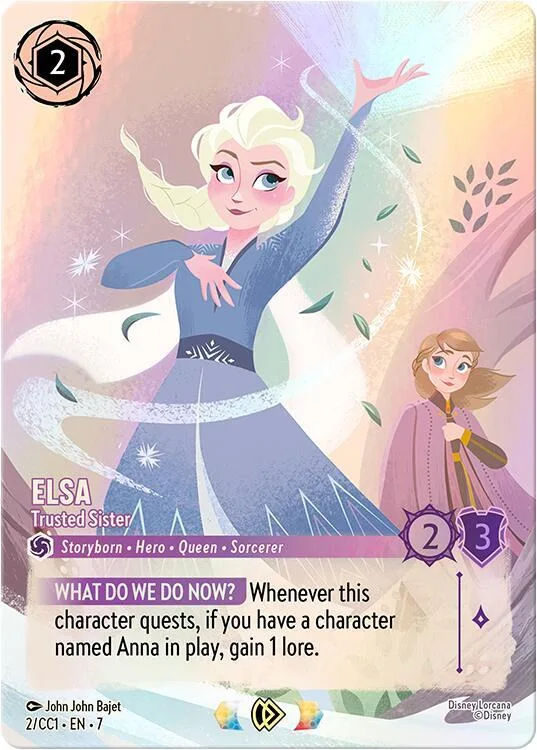 Elsa - Trusted Sister #2 – Disney Lorcana Promo Cards