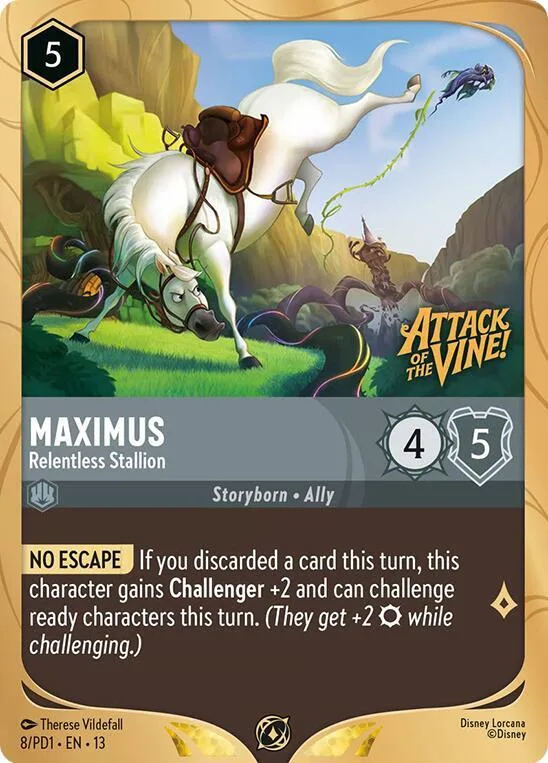 Maximus - Relentless Stallion #8 – Disney Lorcana Promo Cards