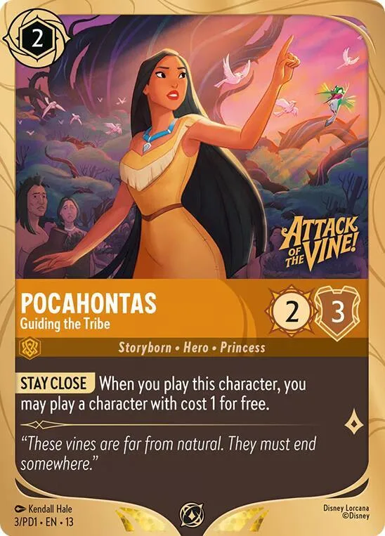 Pocahontas - Guiding the Tribe #3 – Disney Lorcana Promo Cards