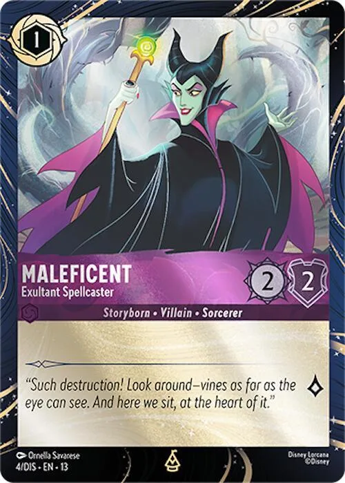 Maleficent - Exultant Spellcaster #4 – Disney Lorcana Promo Cards