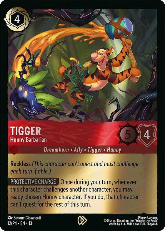 Tigger - Hunny Barbarian #12 – Disney Lorcana Promo Cards