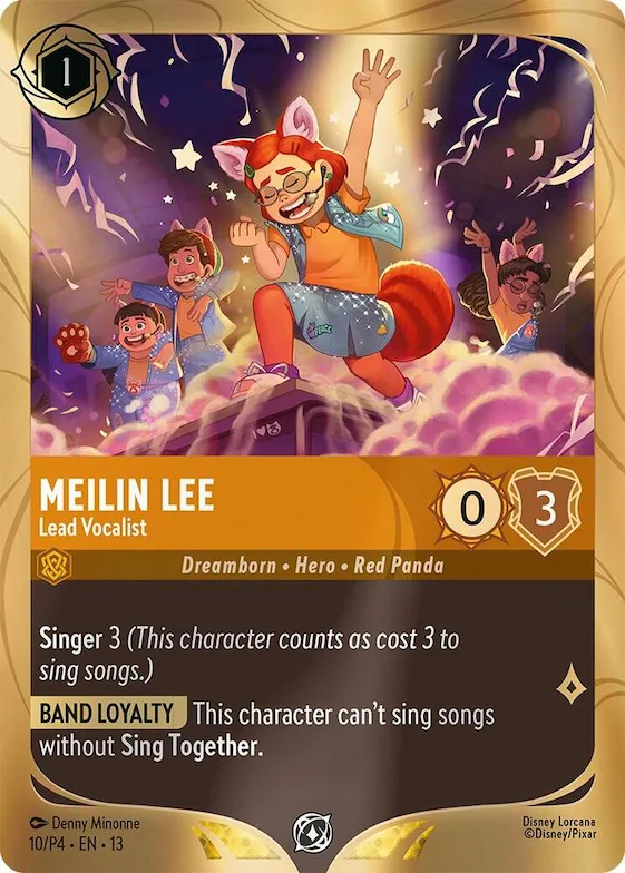 Meilin Lee - Lead Vocalist #10 – Disney Lorcana Promo Cards