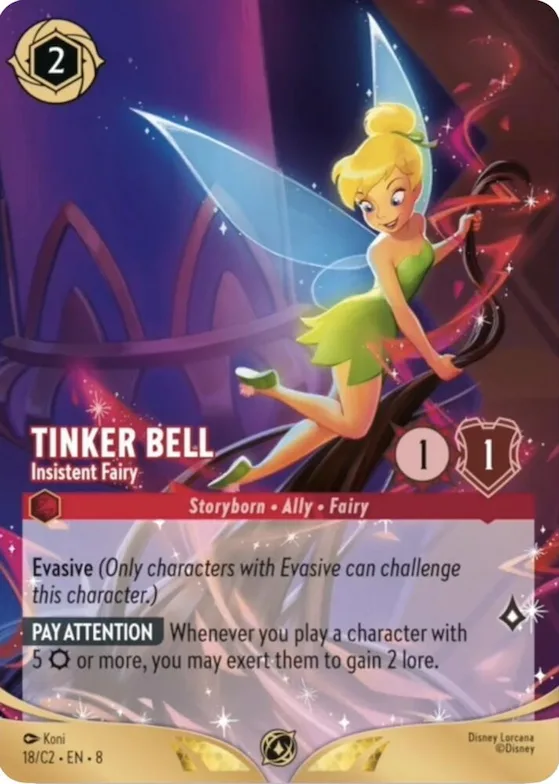 Tinker Bell - Insistent Fairy #18 – Disney Lorcana Promo Cards