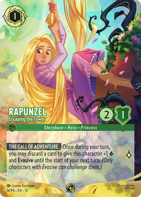 Rapunzel - Escaping the Tower (Store Championship) #16 – Disney Lorcana Promo Cards