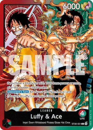Luffy & Ace #st30-001 – Starter Deck EX: Luffy & Ace