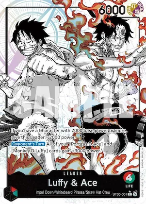 Luffy & Ace (Parallel) #st30-001 – Starter Deck EX: Luffy & Ace