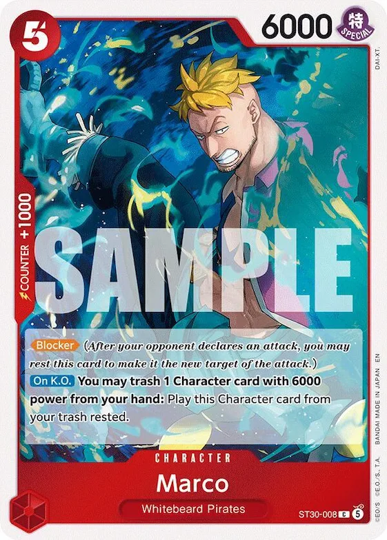 Marco #st30-008 – Starter Deck EX: Luffy & Ace