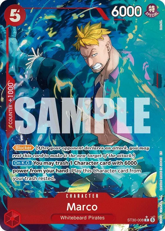 Marco (Full Art) #st30-008 – Starter Deck EX: Luffy & Ace