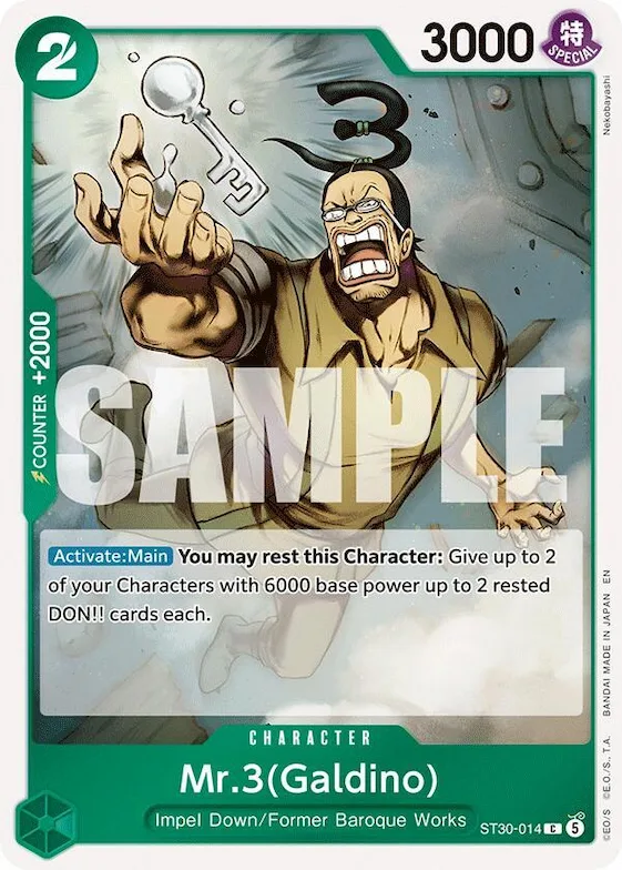 Mr 3(Galdino) st30-014 – ST30 – Starter Deck EX: Luffy & Ace