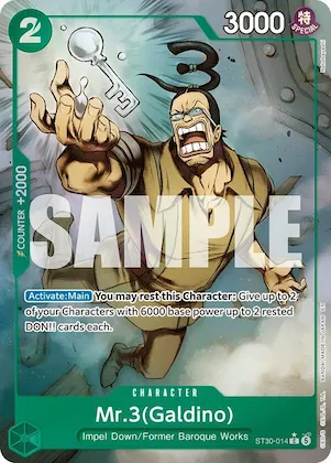 Mr.3(Galdino) (Full Art) #st30-014 – Starter Deck EX: Luffy & Ace