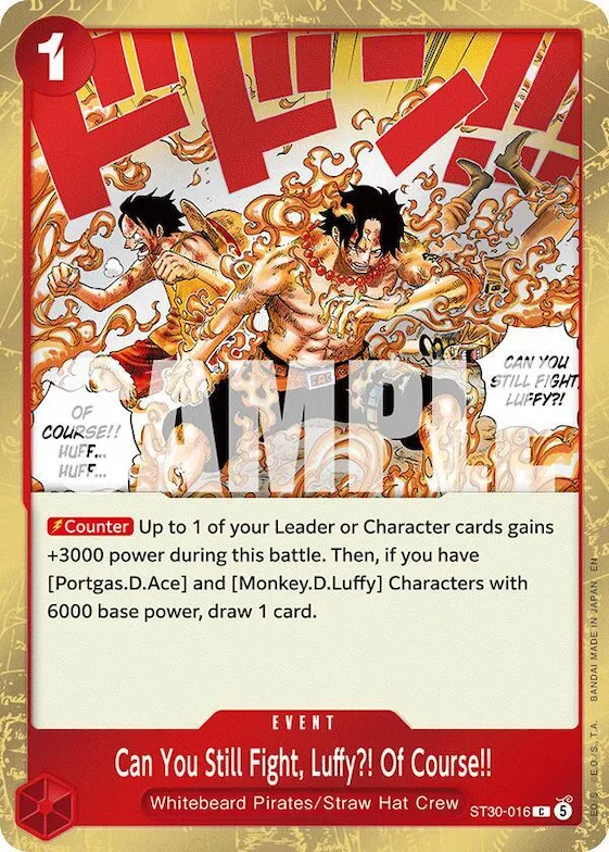 Can You Still Fight, Luffy?! Of Course!! #st30-016 – Starter Deck EX: Luffy & Ace