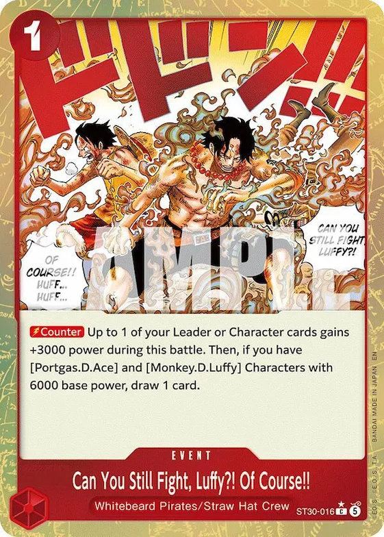 Can You Still Fight, Luffy?! Of Course!! (Parallel) #st30-016 – Starter Deck EX: Luffy & Ace