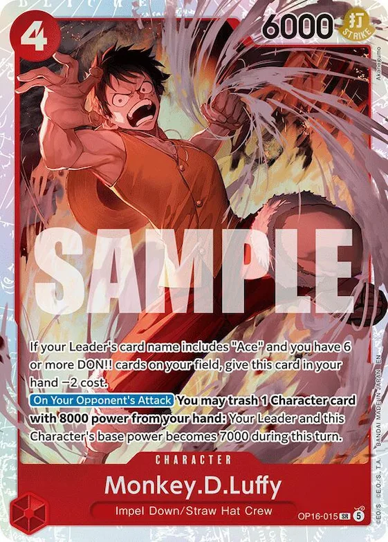 Monkey D. Luffy op16-015 – OP16 – The Time of Battle