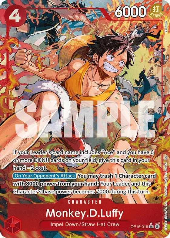 Monkey.D.Luffy (Alternate Art) #op16-015 – The Time of Battle