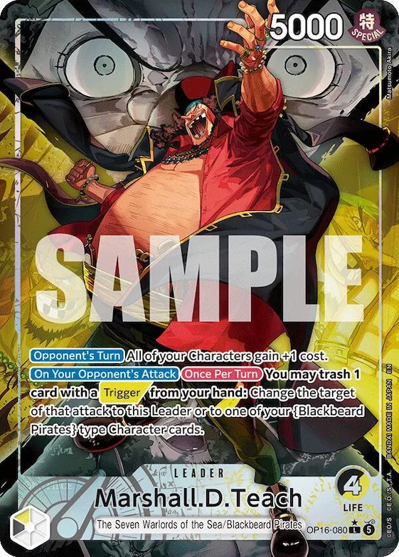 Marshall.D.Teach (080) (Alternate Art) #op16-080 – The Time of Battle