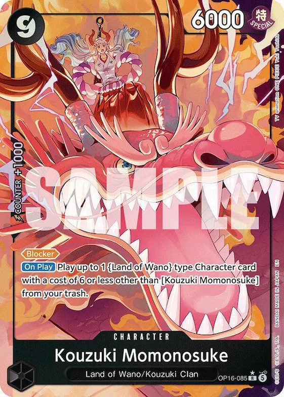 Kouzuki Momonosuke (085) (Alternate Art) #op16-085 – The Time of Battle